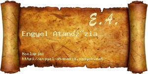 Engyel Atanázia névjegykártya